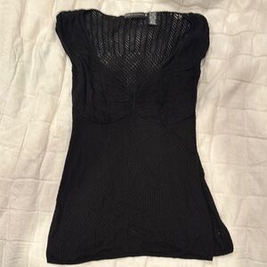 Dana Buchman Black knit sweater blouse